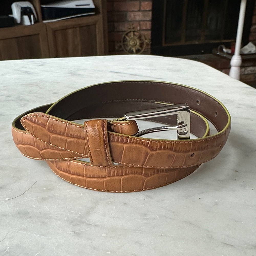 ECCO 75cm Tan Leather Belt